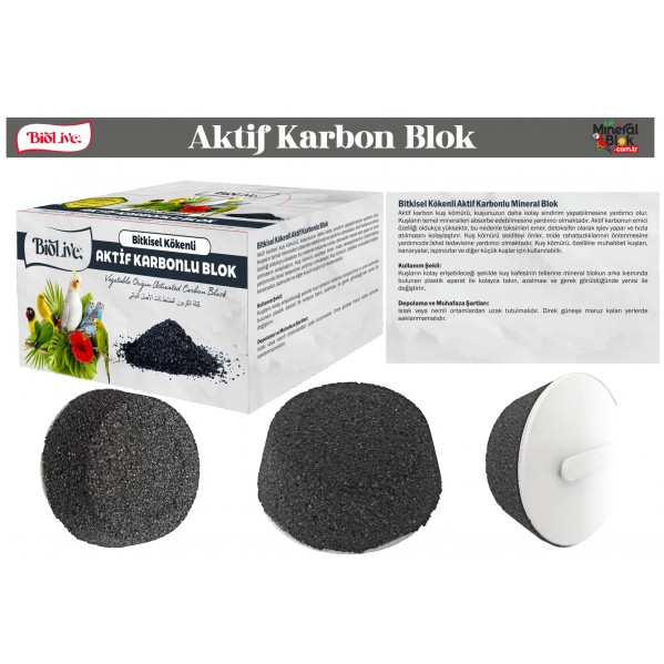 BİOLİVE AKTİF CARBONLU MİNERAL BLOK 18Lİ KUTU